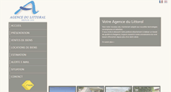Desktop Screenshot of agencedulittoral.com
